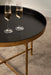 Coffee Table Black Gold 28.25x28.25x19 8