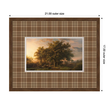 Framed Art 21 x 17 Carlisle Brown Narrow 2