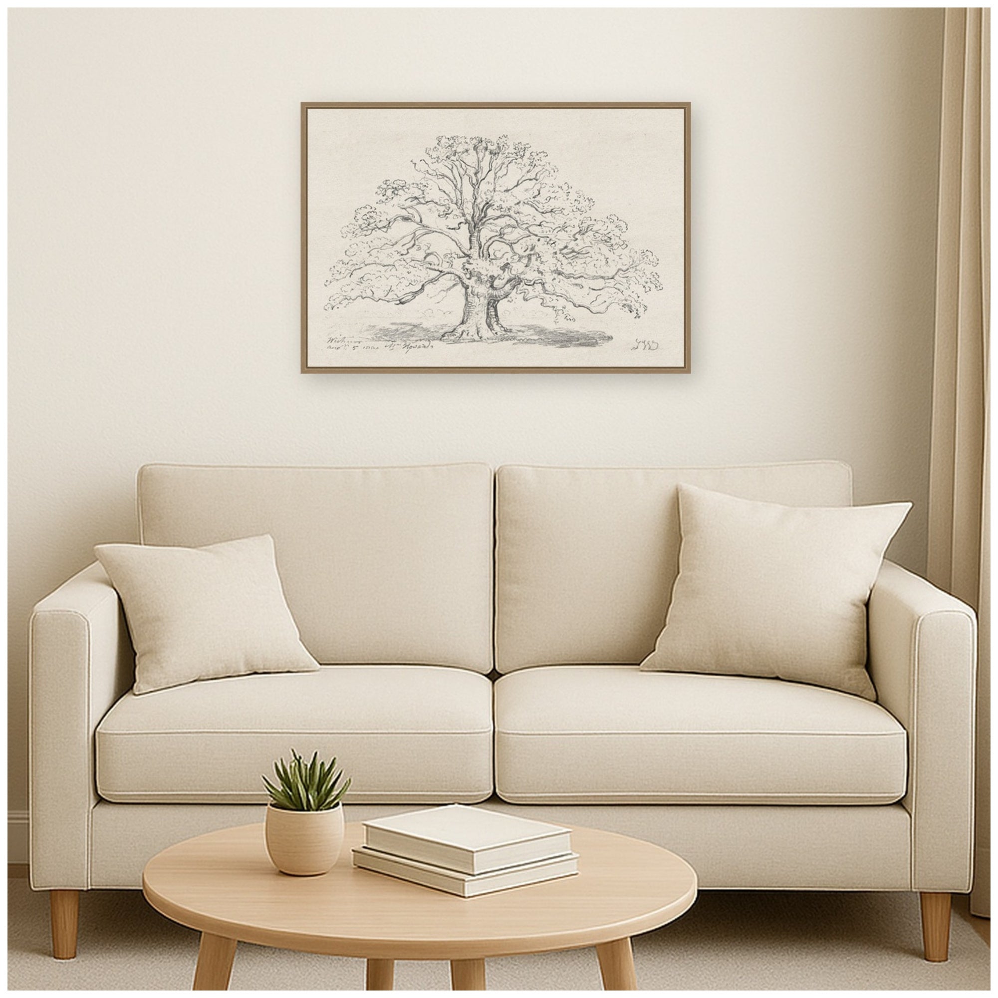 Framed Canvas 33x23 Sylvie Dark Gold 5