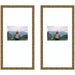 Wall Frame Belvedere Bronze 11x20 matted to 5x7 1