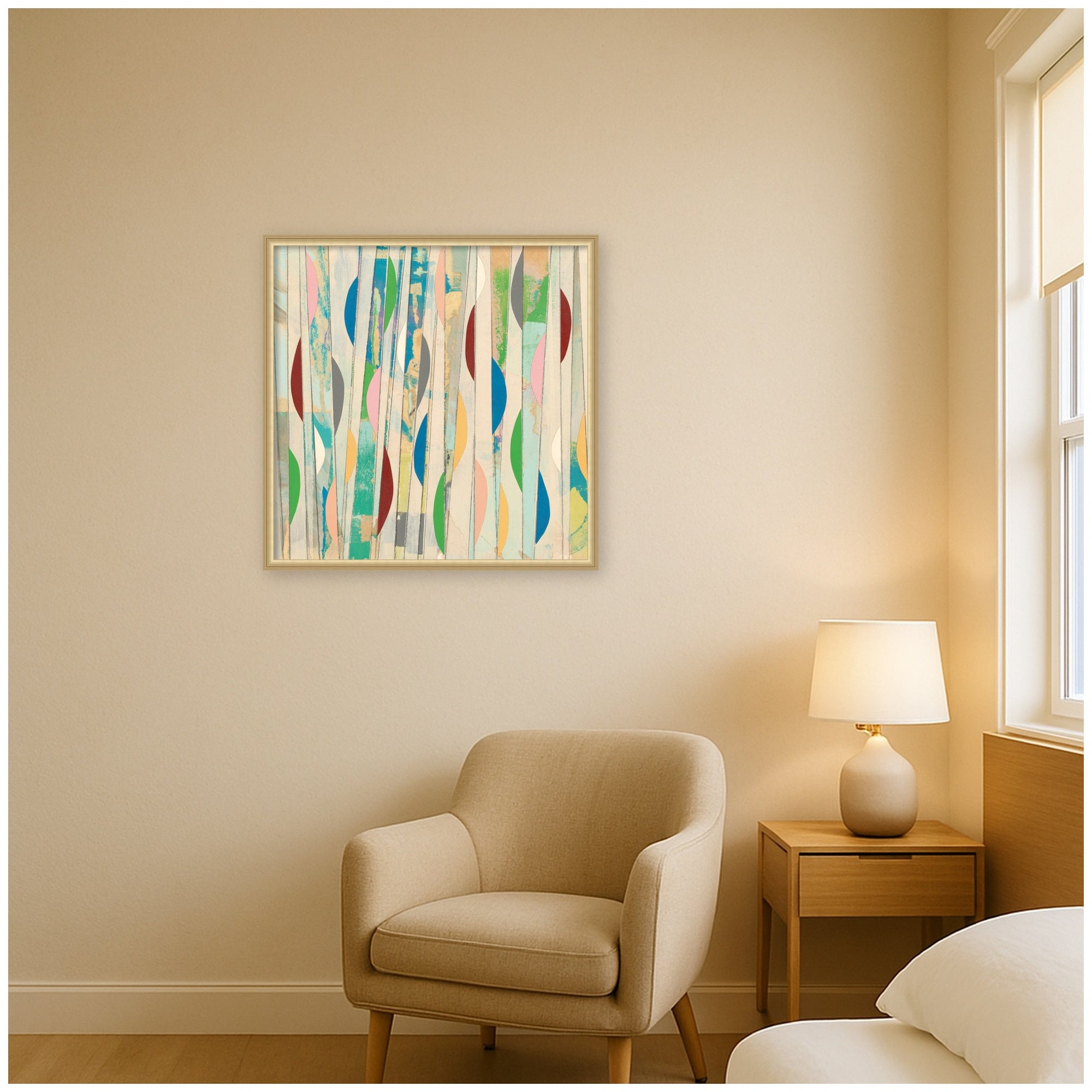 Geometric Abstract 2 FC by Felicia Dadak Framed Mounted Canvas Wall Art Print