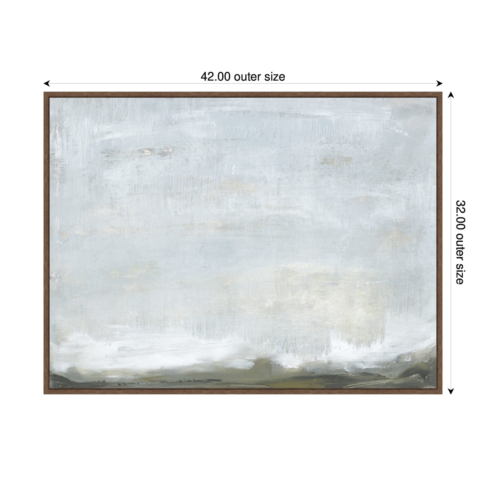 Framed Canvas 42x32 Sylvie Walnut 2