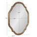 Scallop Mirror Gold 27x37 5