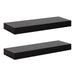 Floating Shelf 2 Piece 24 Inch Black 1