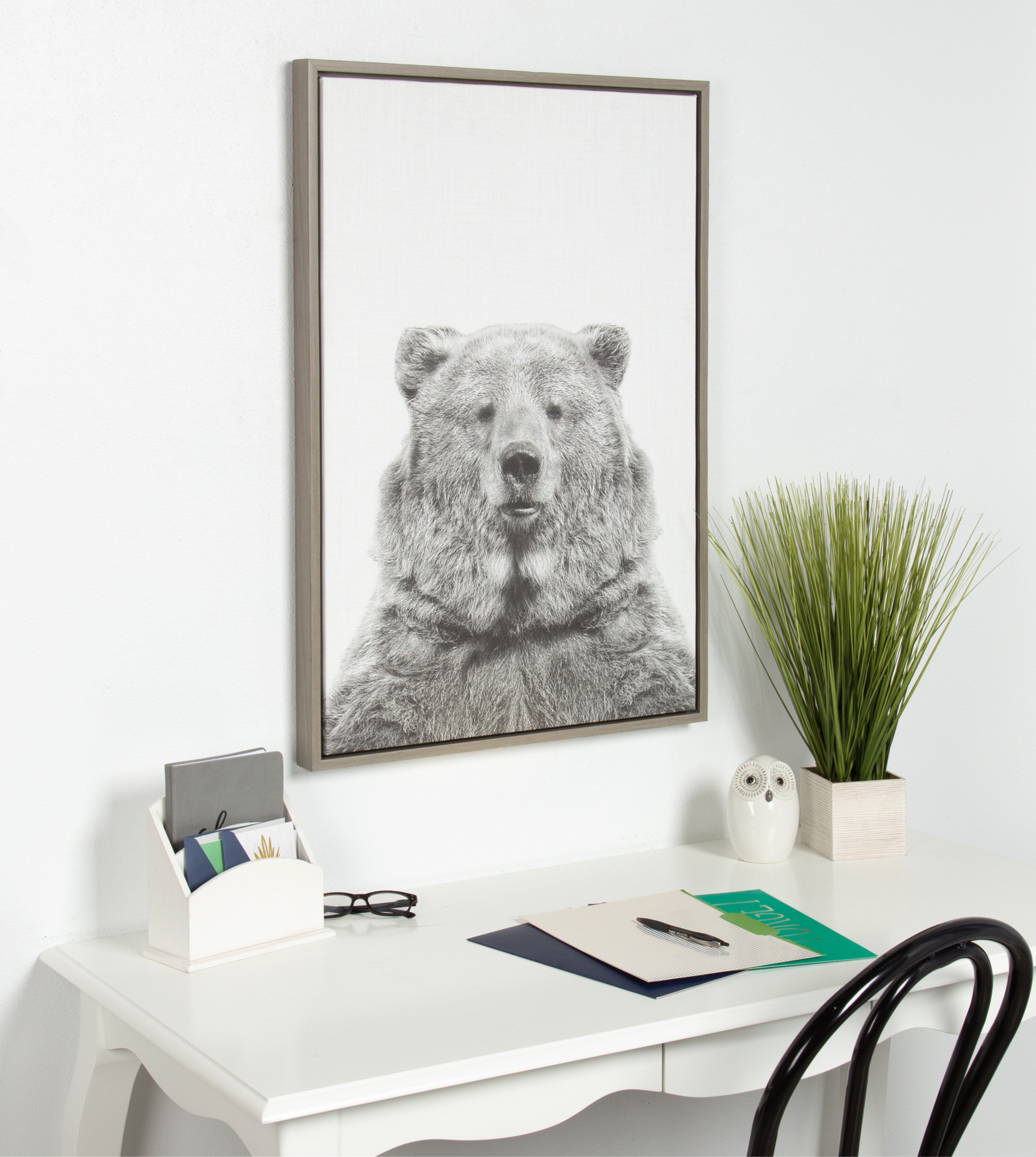 Framed Canvas 23x33 Sylvie Graywash 5