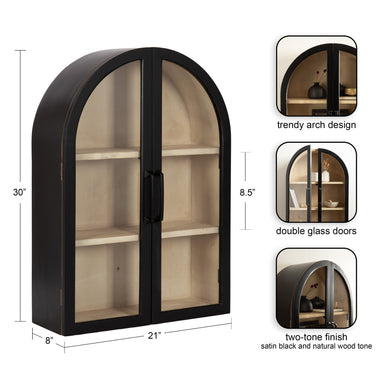 Cabinet Black 21x8x30 2
