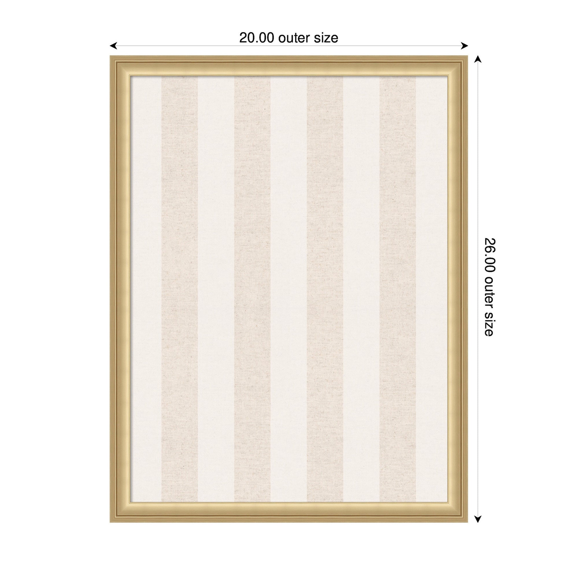 Pinboard Florence Gold 20x26 2