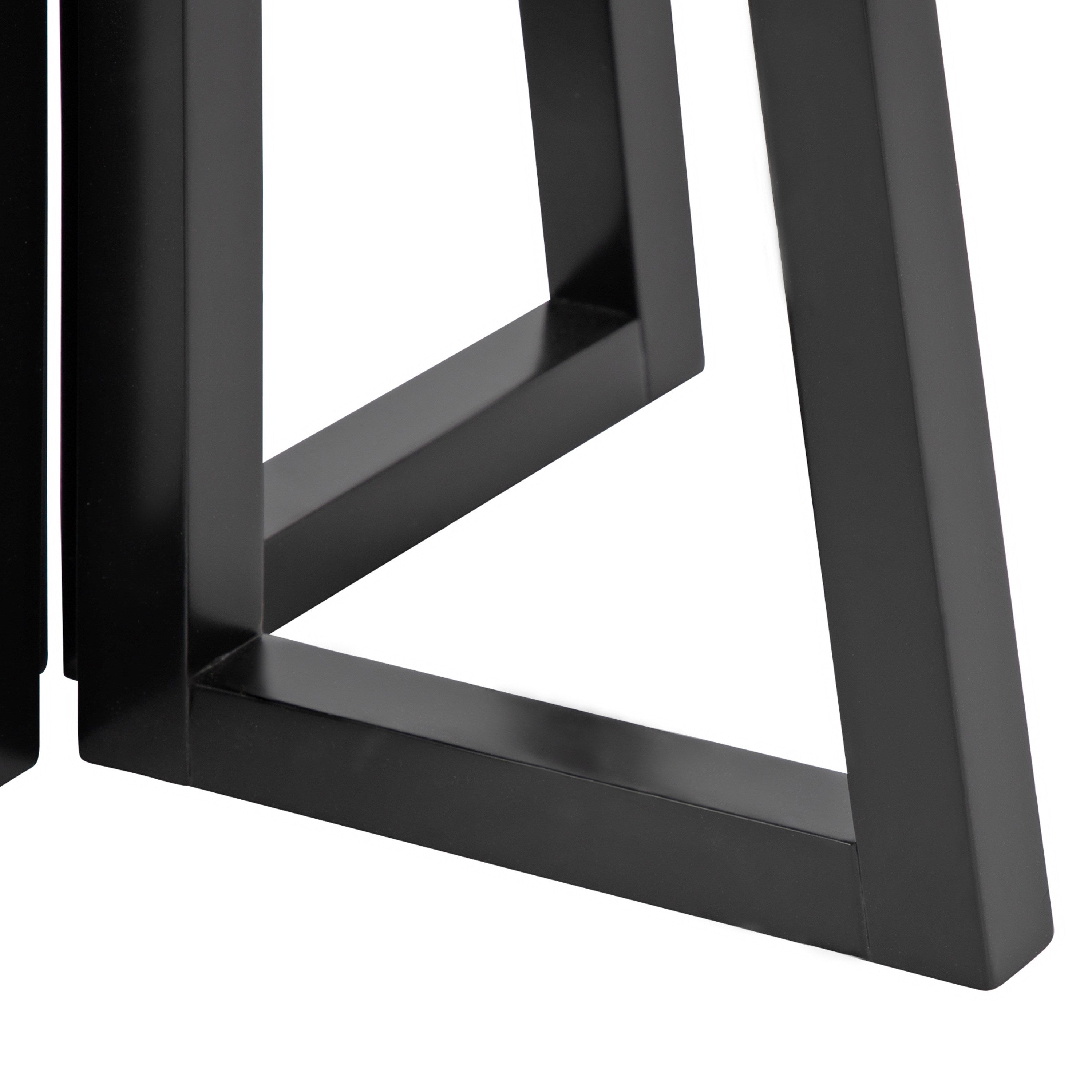 Side Table Black White 20x20x20 5