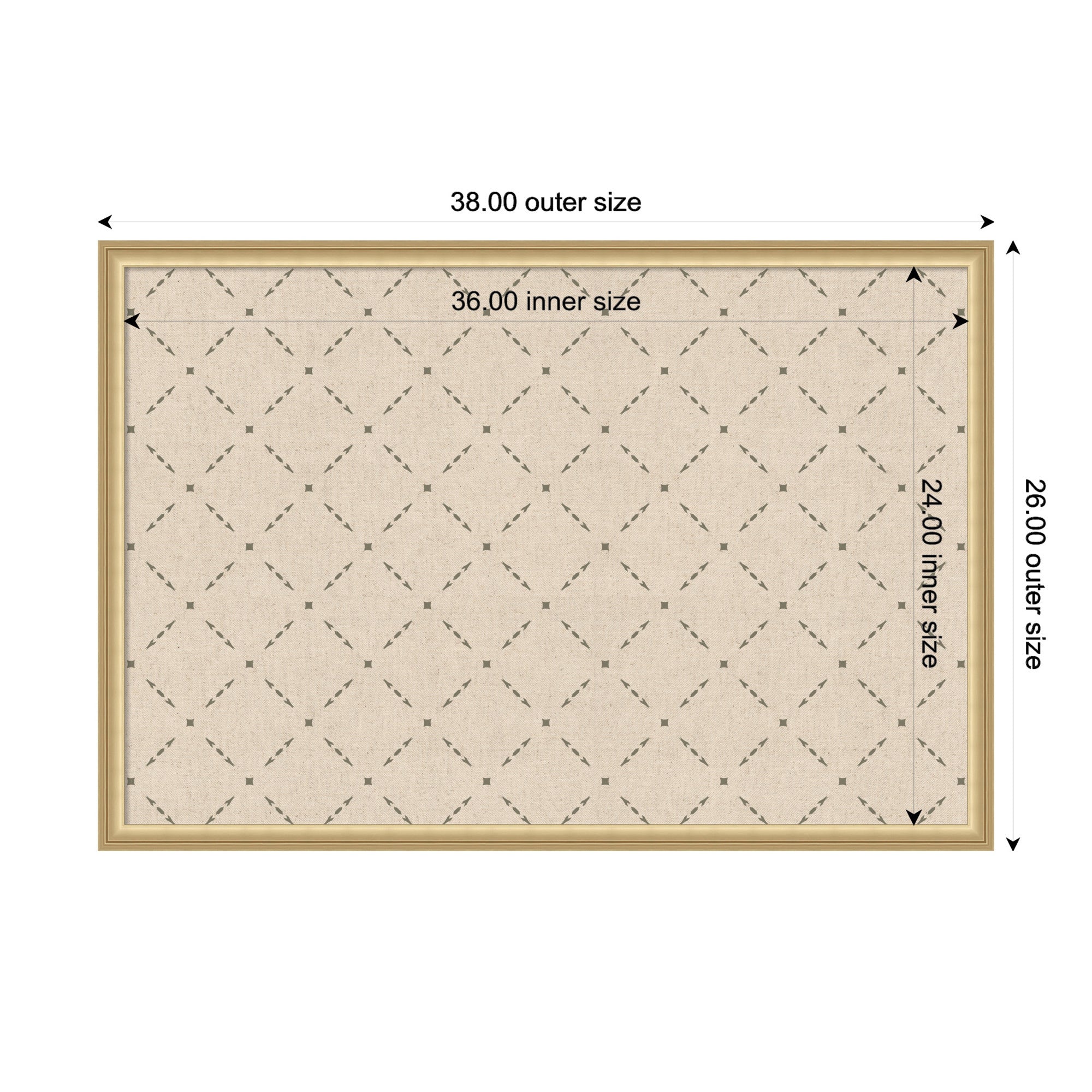 Pinboard Green Lattice Print