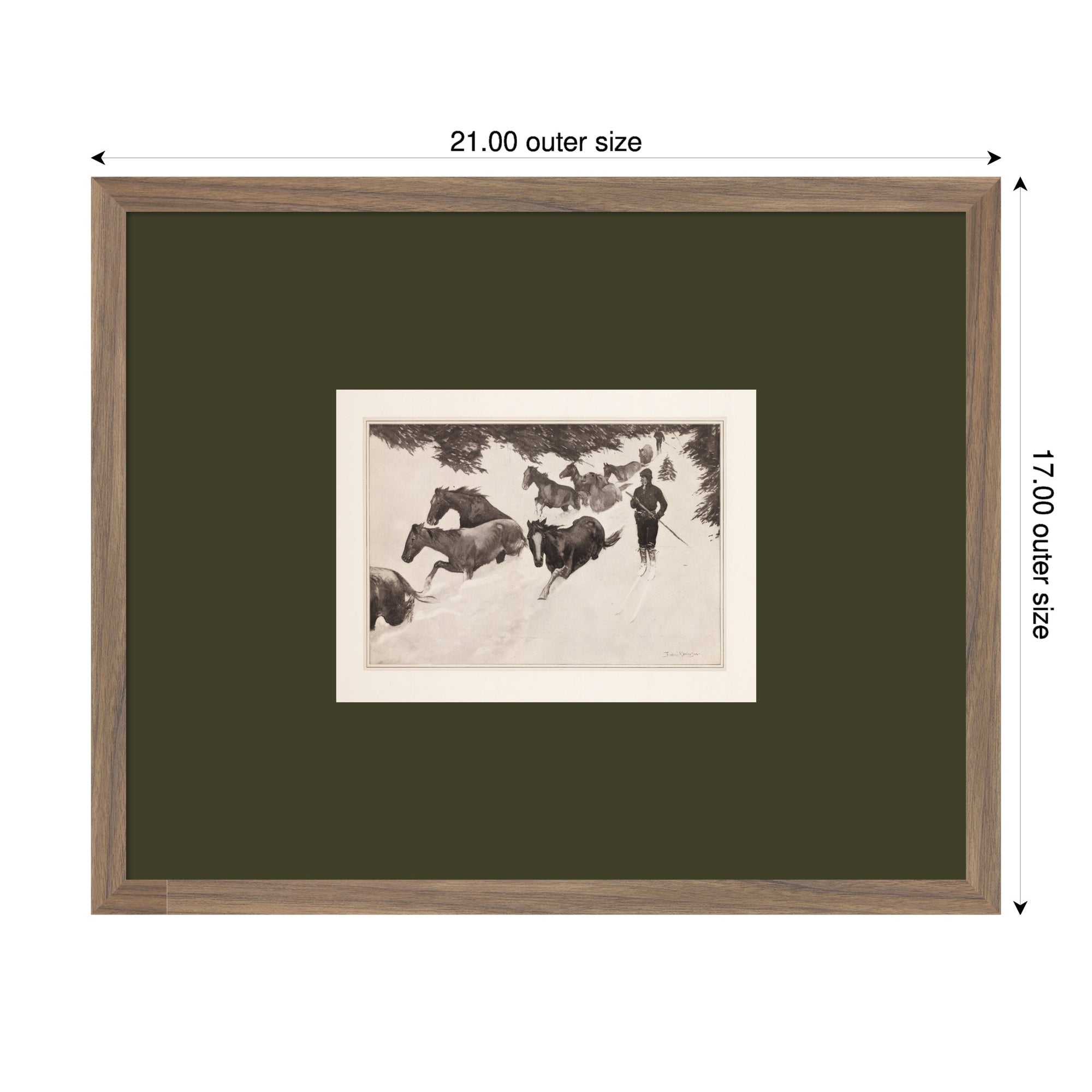 Framed Art Svelte Walnut 21x17 2