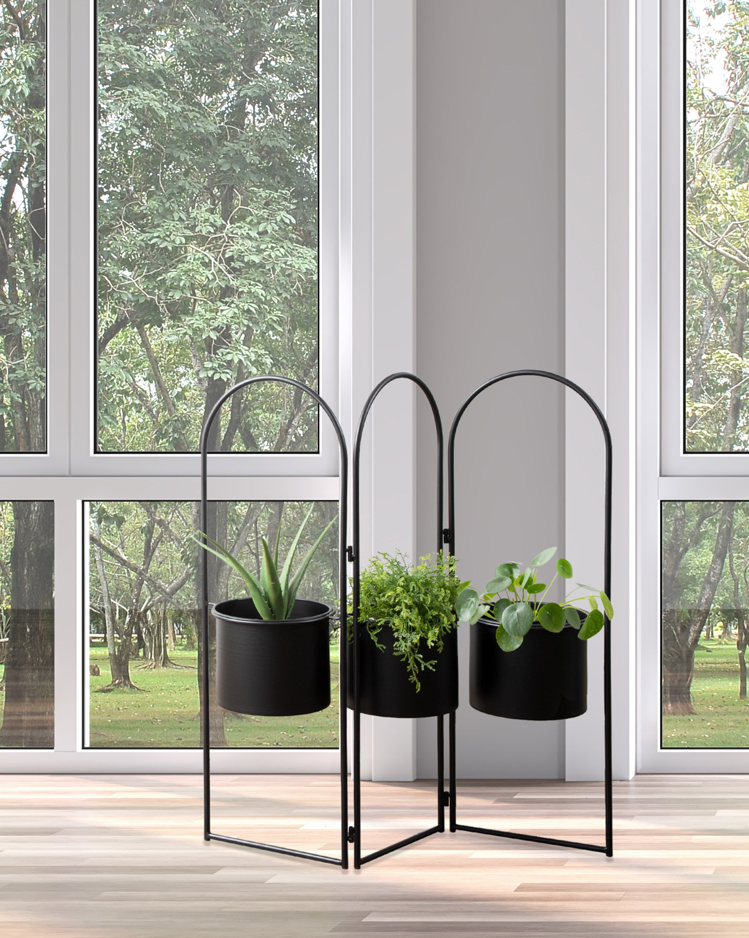 Freestanding Planter Black 31x7.5x30 5