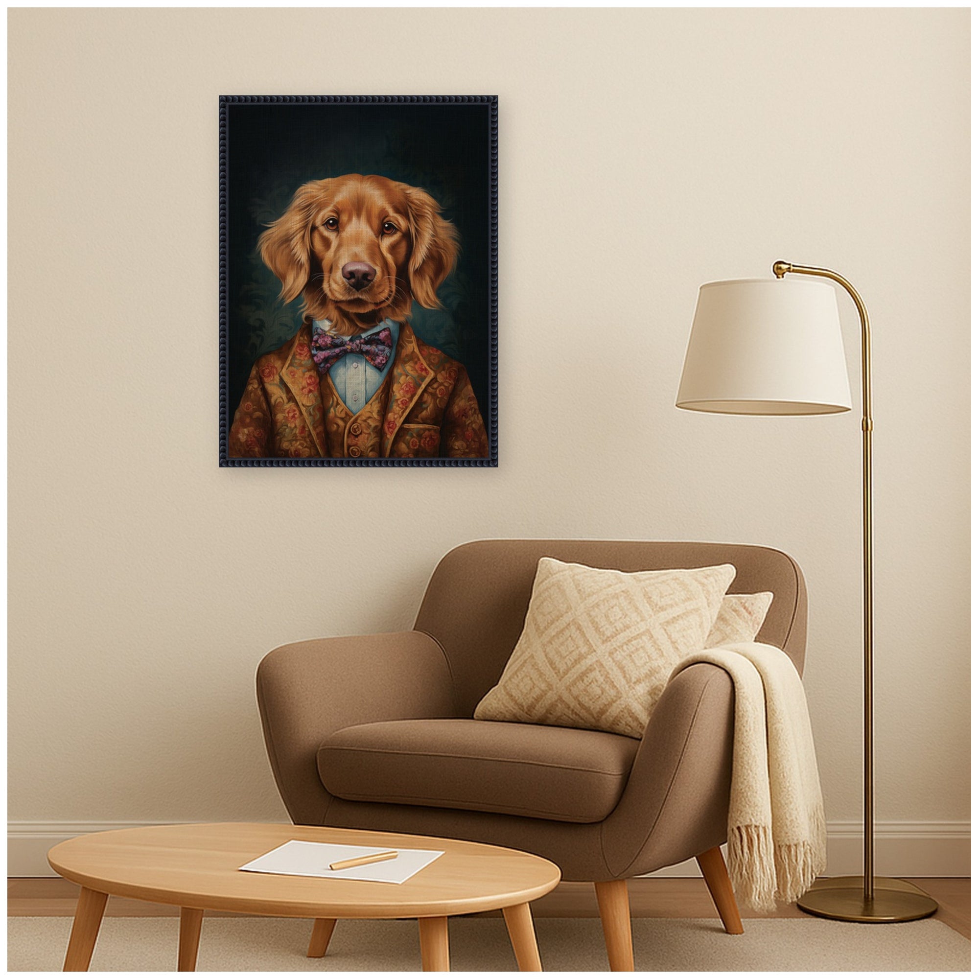 Framed Canvas 18x24 Sylvie Beaded Black 5