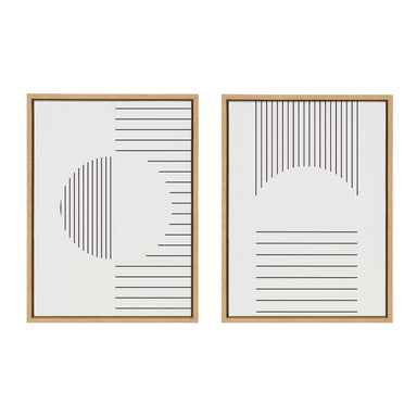 Art Set 2 Piece Set 18x24 Sylvie Natural 2