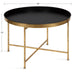 Coffee Table Black Gold 28.25x28.25x19 2