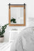 Rectangle Mirror Rustic Brown Black 22x28 7