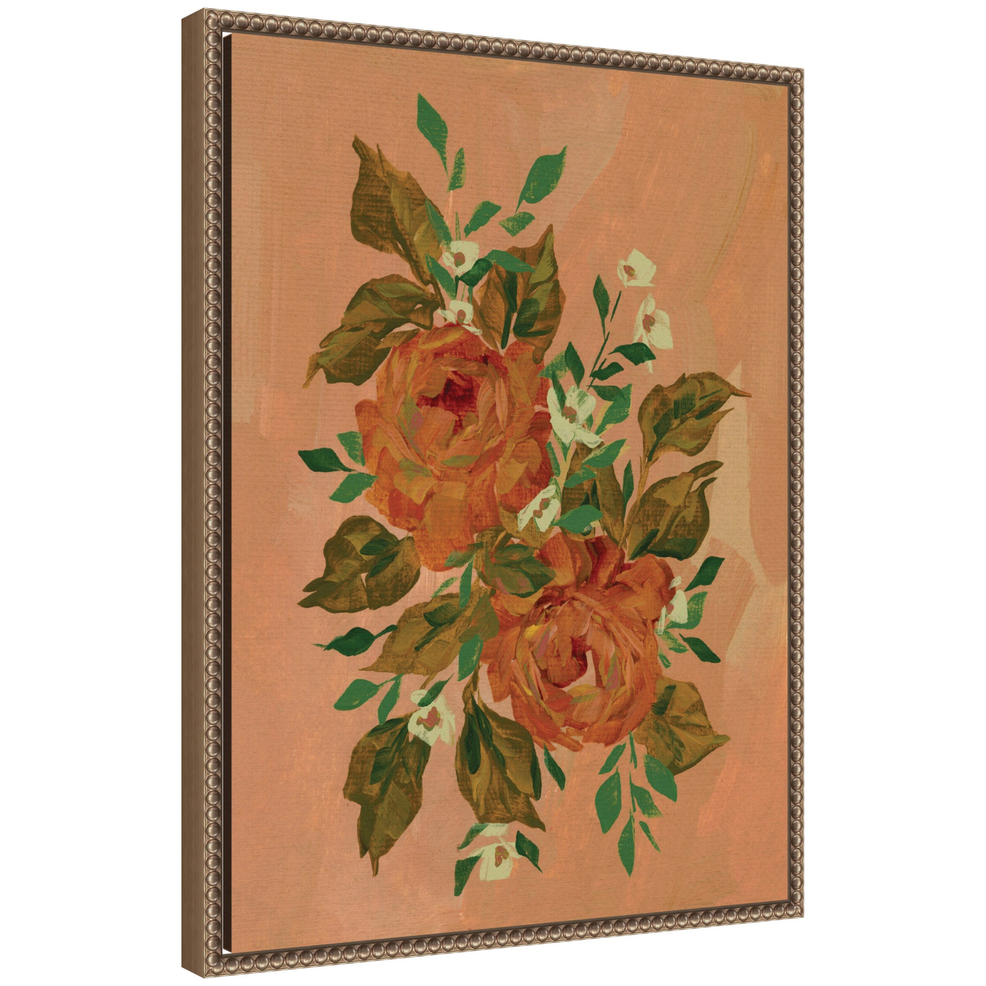 Framed Canvas 18x24 Sylvie Beaded Dark Gold 1