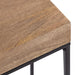Side Table Natural Black 16x8x24 4