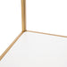 Accent Shelf White Gold 24x17x38 3
