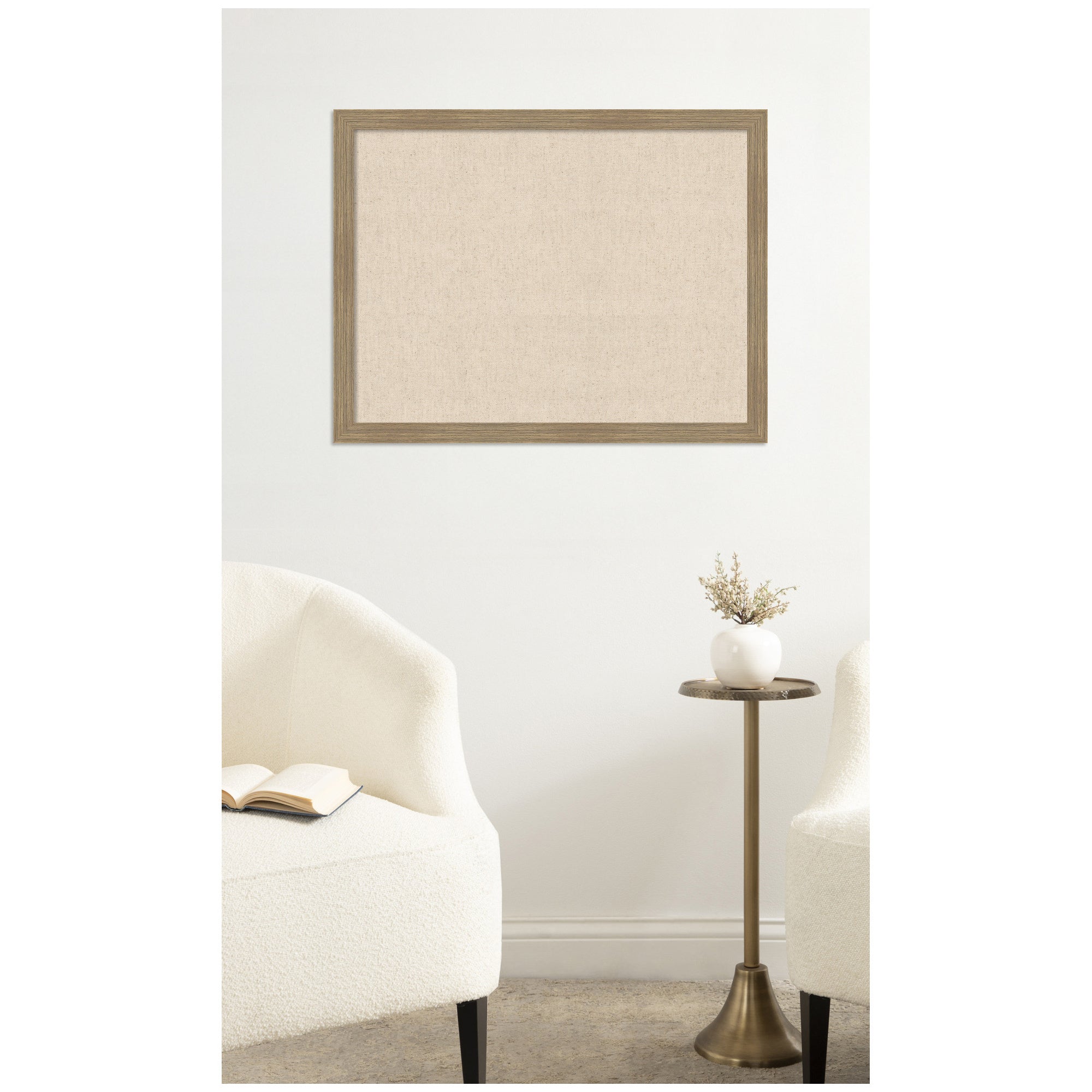 Pinboard 26x20 Woodgrain Stripe Mocha 6