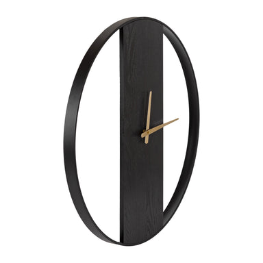 Wall Clock Black Gold 24" Diameter 1
