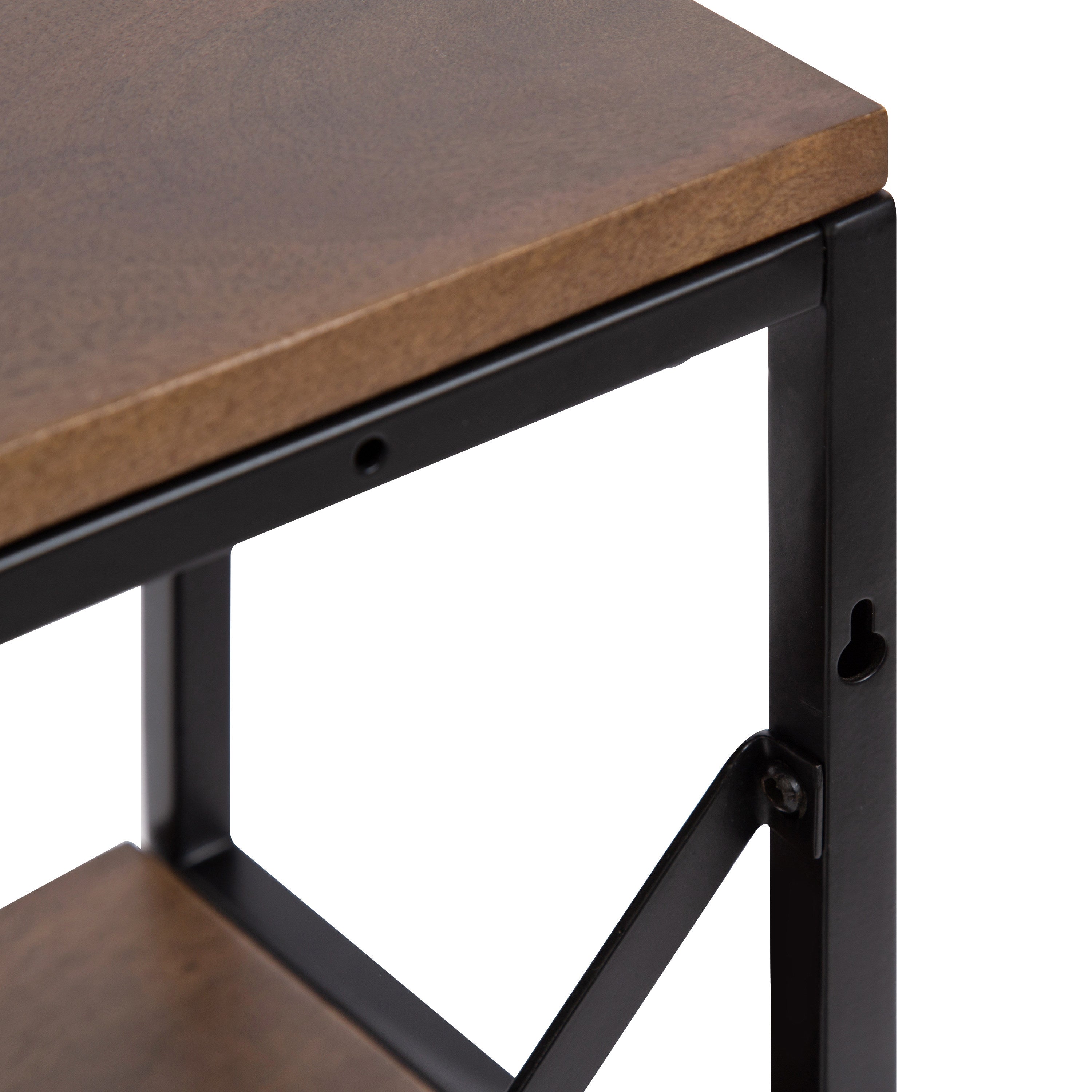 Accent Shelf Natural Black 24x32x9 6