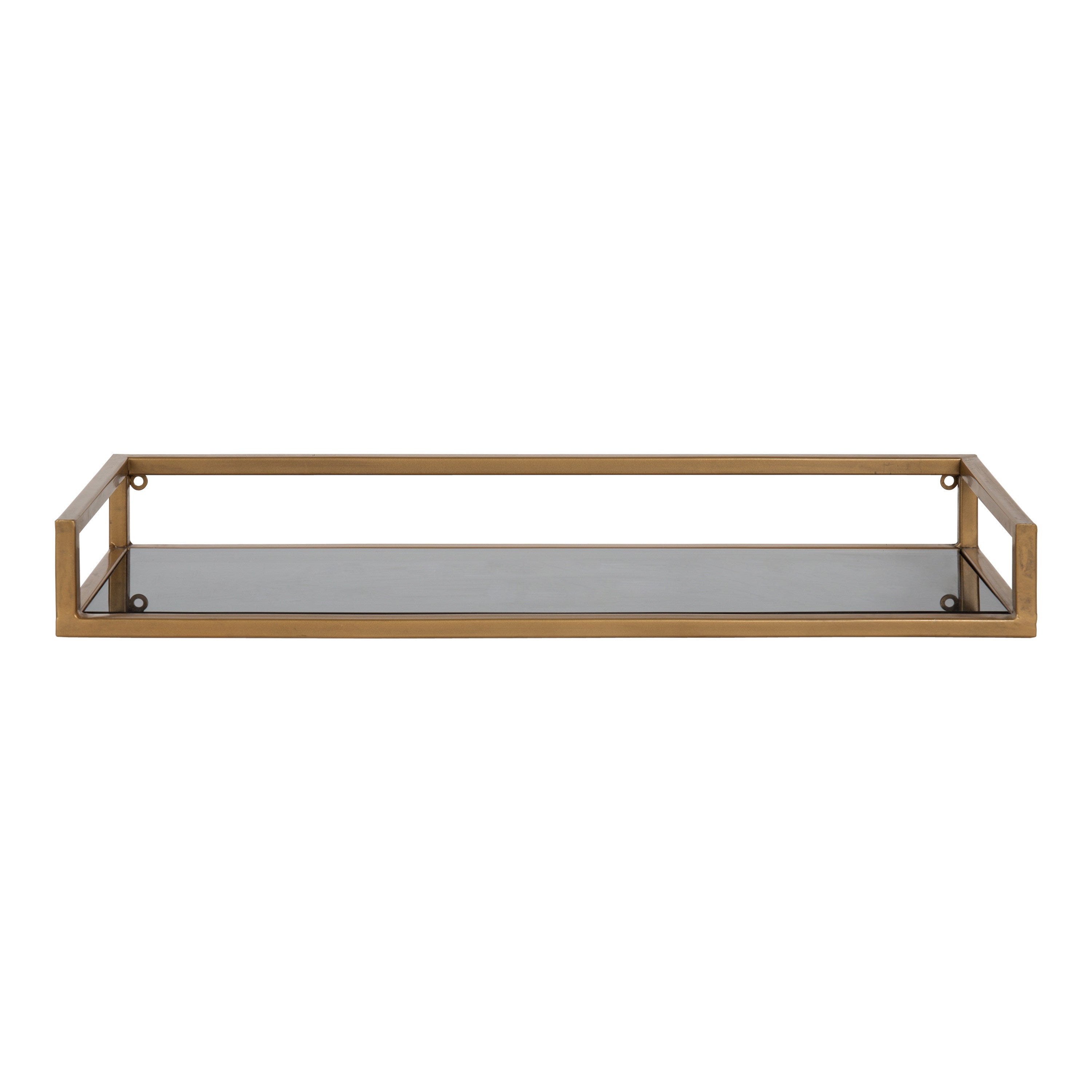 Floating Shelf 24x8x3 Gold Black 3