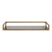 Floating Shelf 24x8x3 Gold Black 3