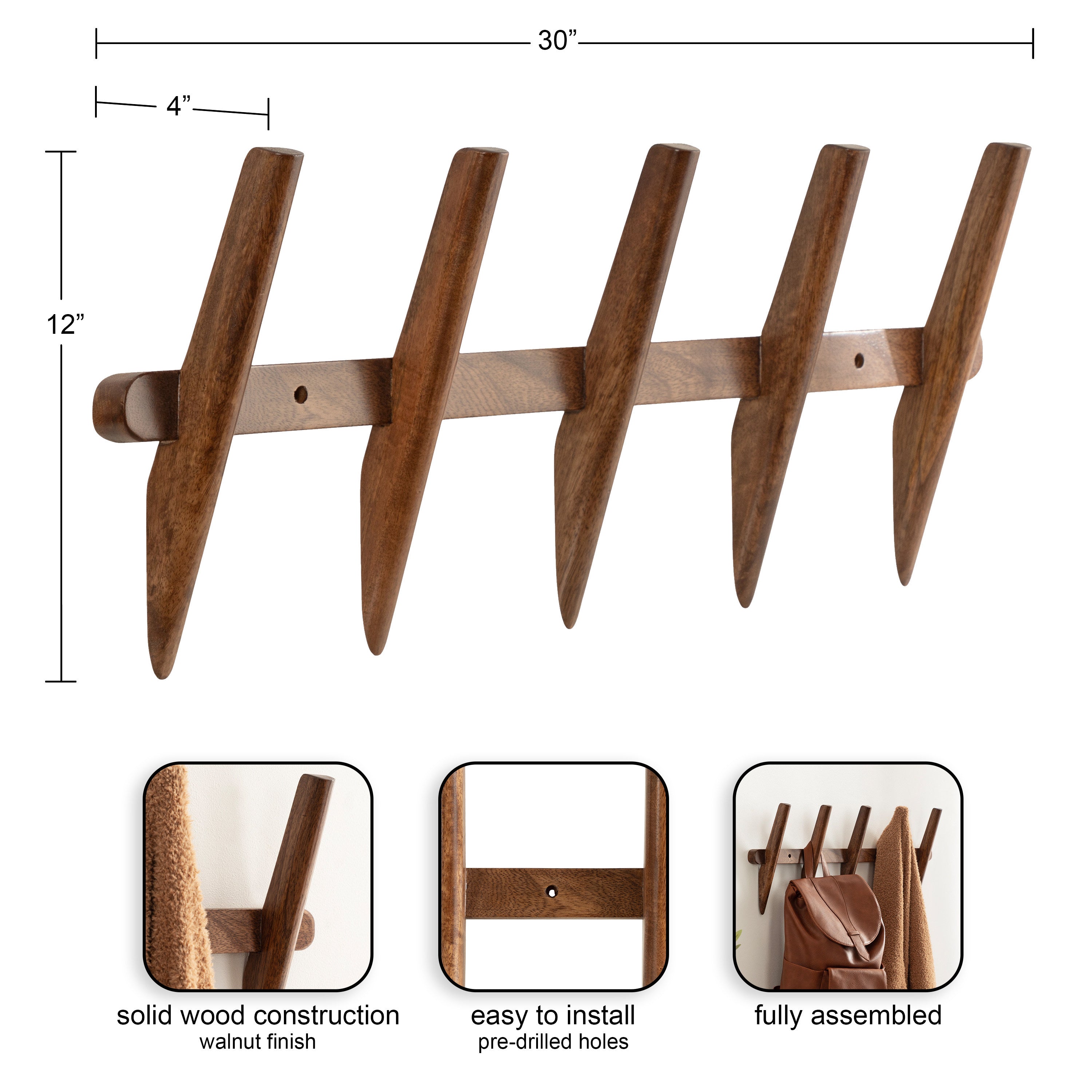 Eland Wall Coat Rack