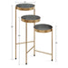 Plant Stand Gold Gray 16x21x30 3