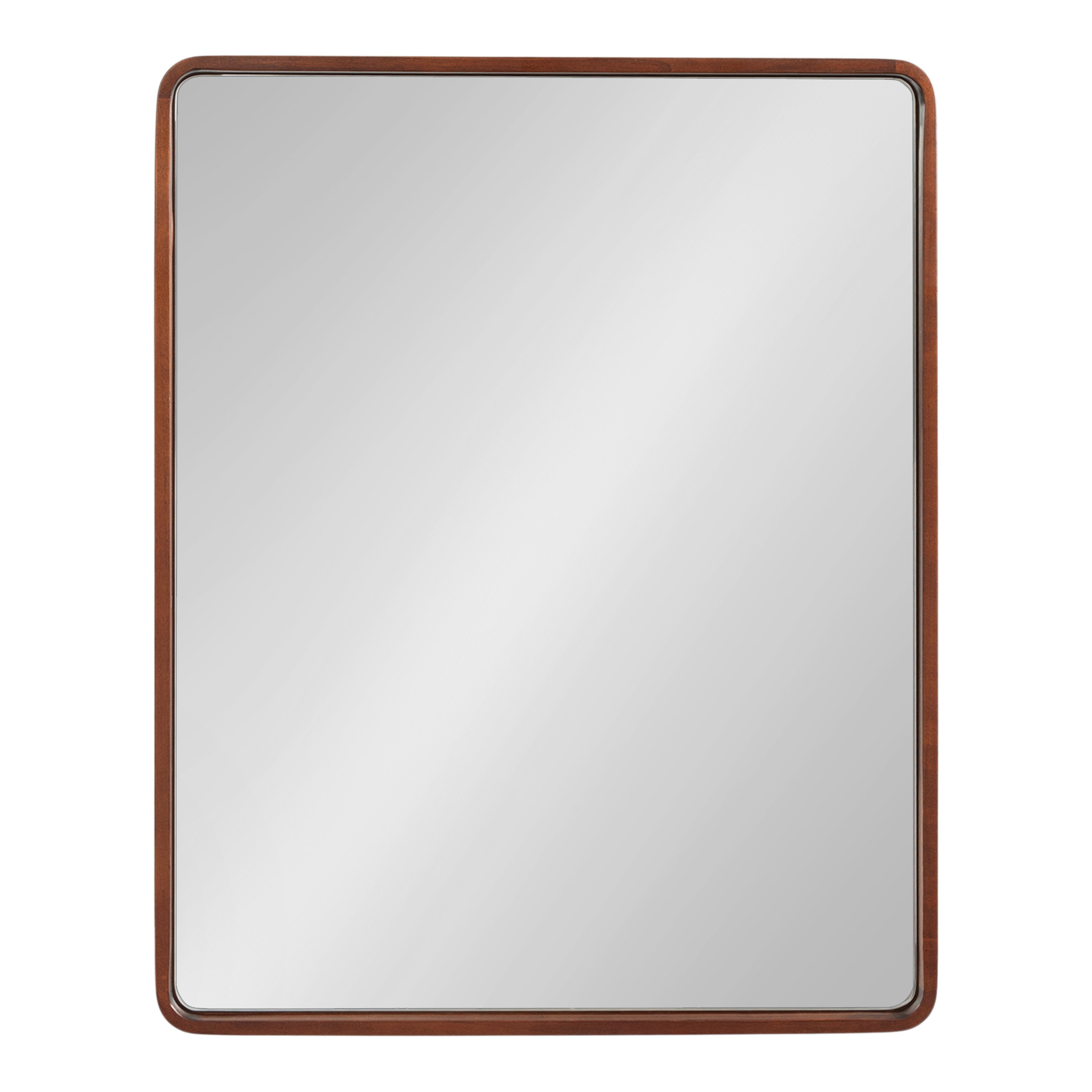 Rectangle Mirror Dark Brown 24x30 5