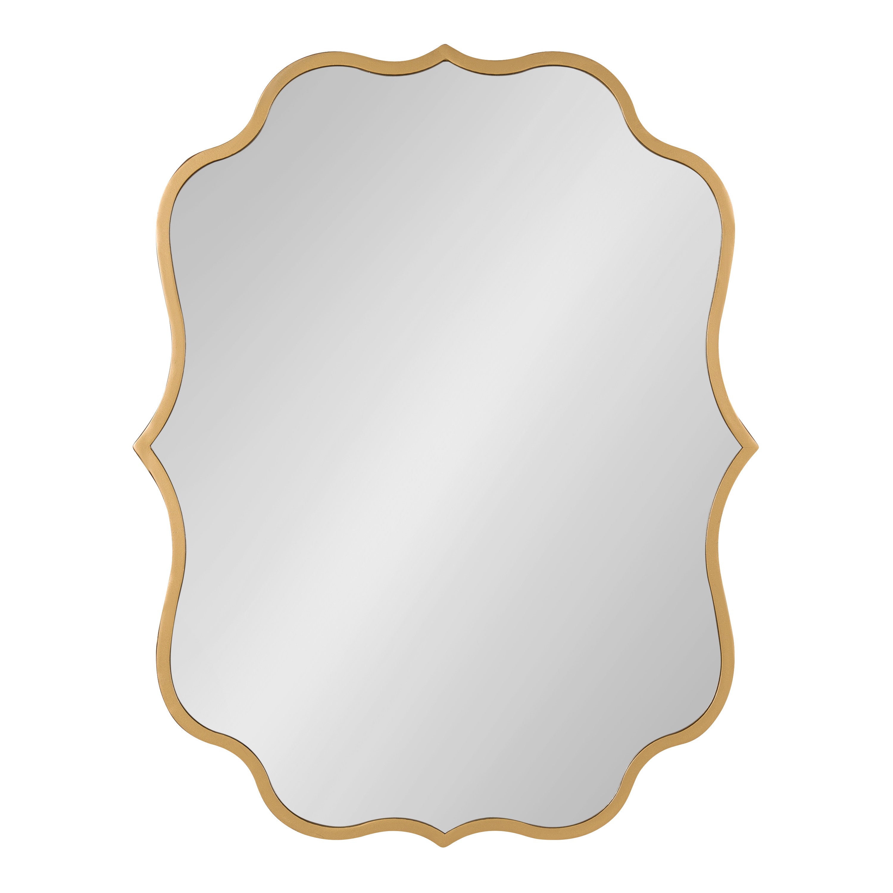 Scallop Mirror Gold 24x31 2
