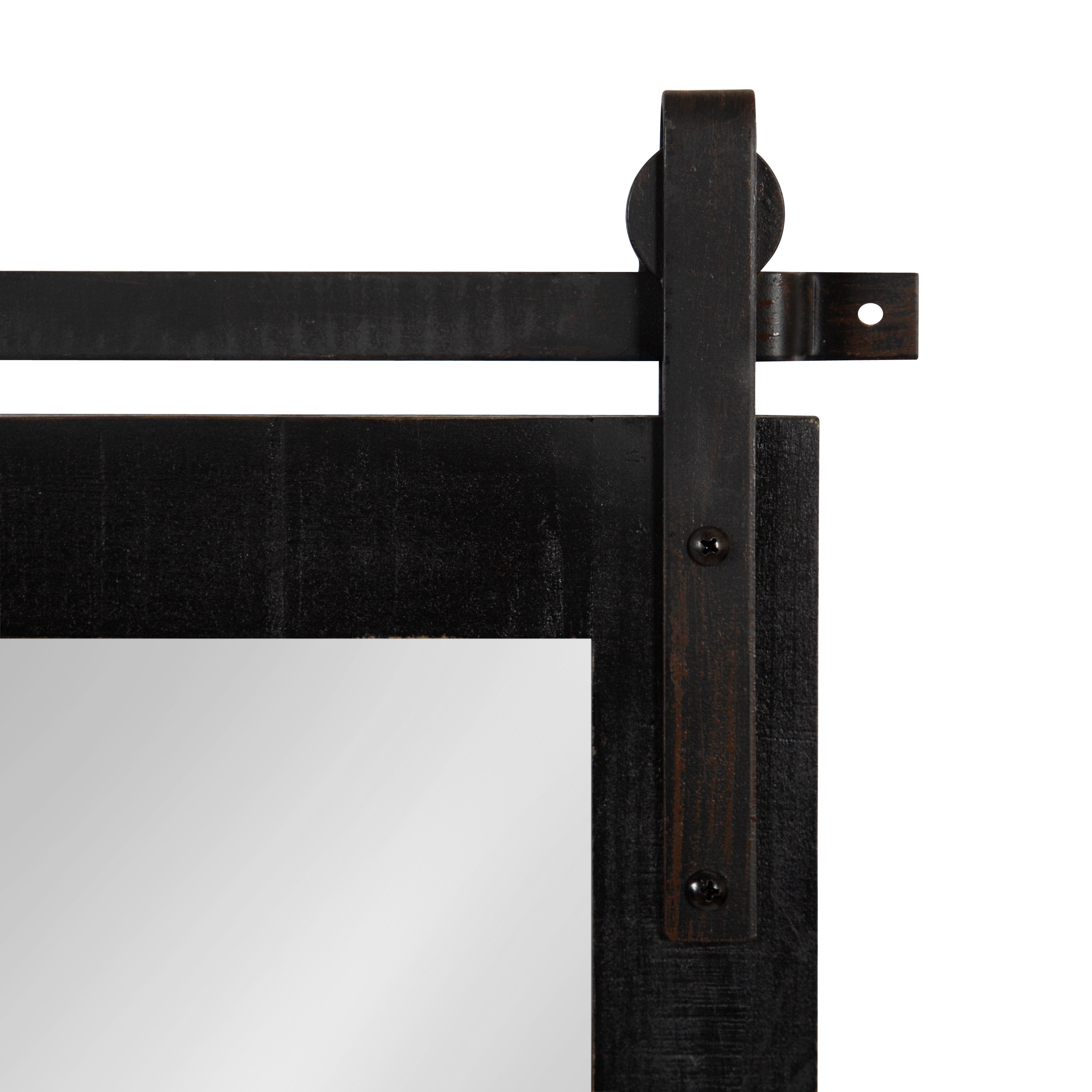 Rectangle Mirror Black 18x50 3