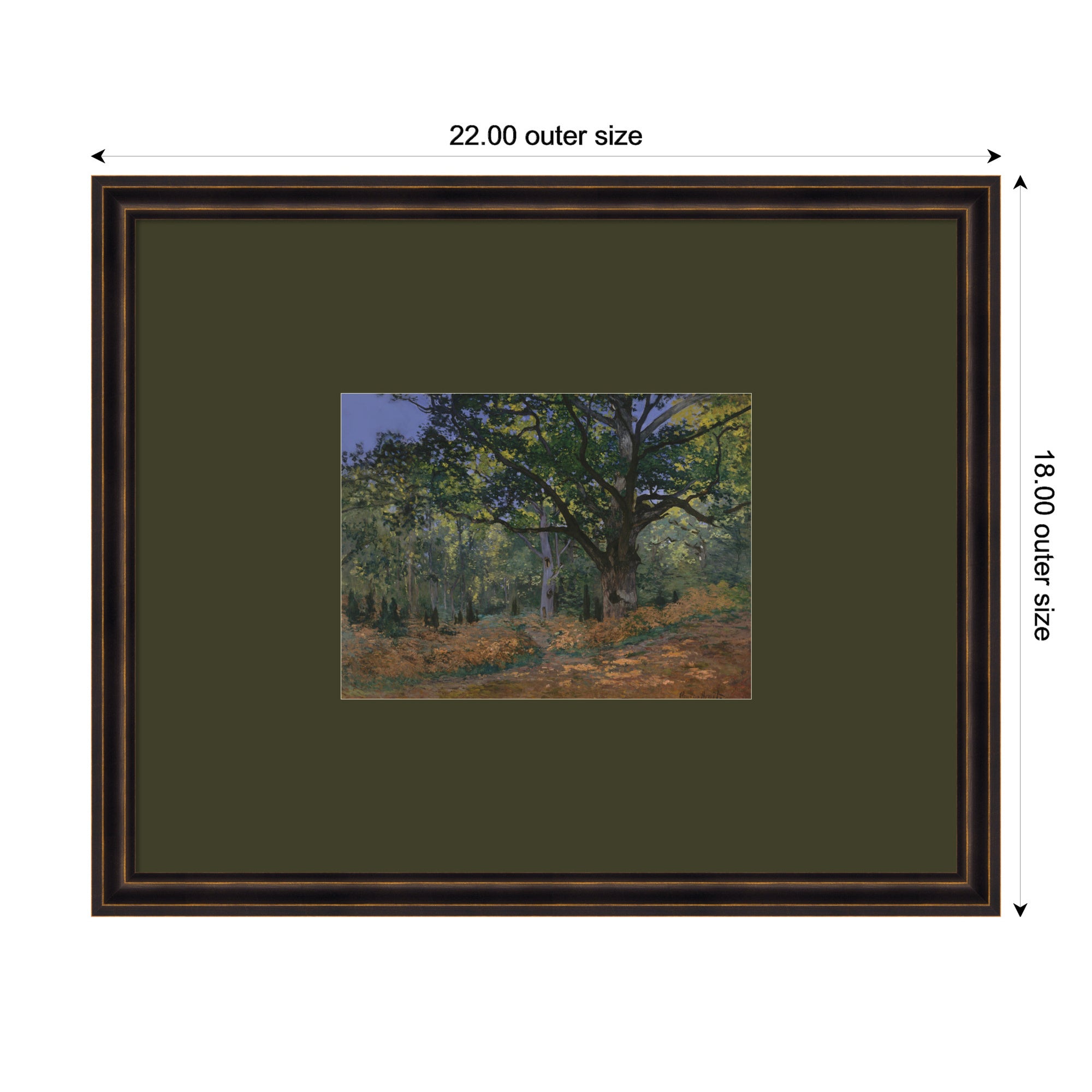 Framed Art 22x18 Dark Bronze Scoop 6
