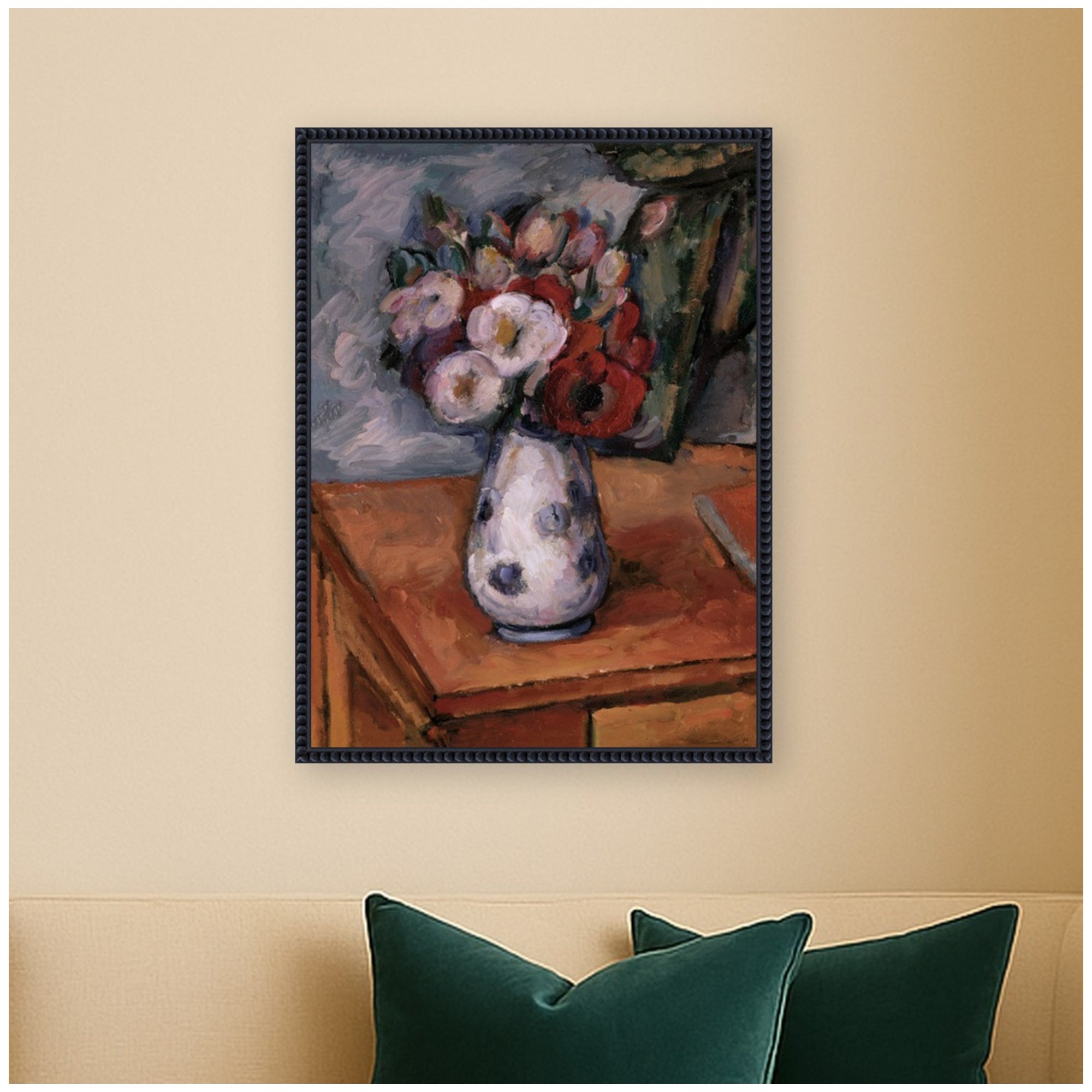 Framed Canvas 18x24 Sylvie Beaded Black 6