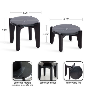 Tabletop Planter Black 2 Piece 2