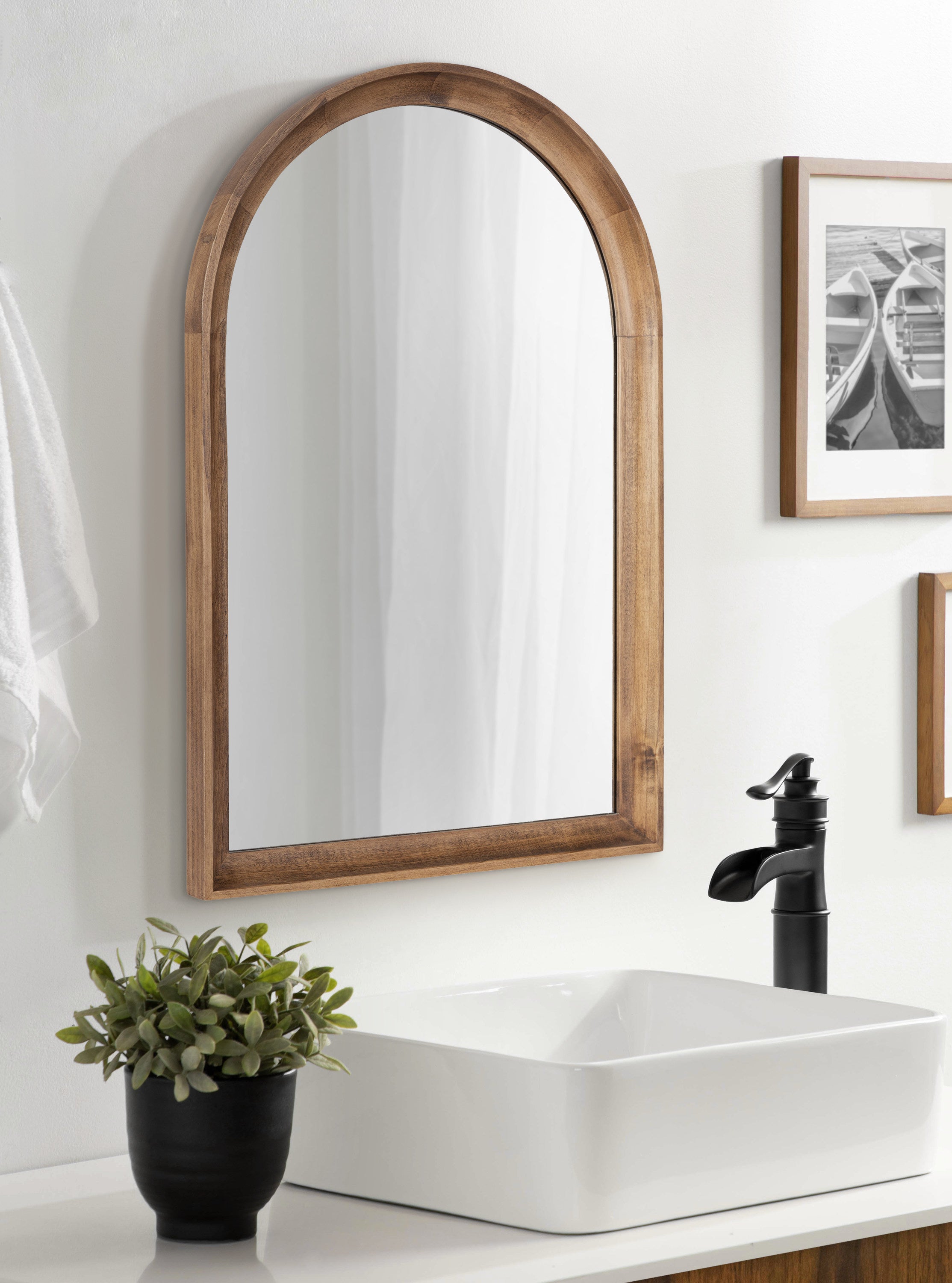 Arch Mirror Rustic Brown 20x30 6