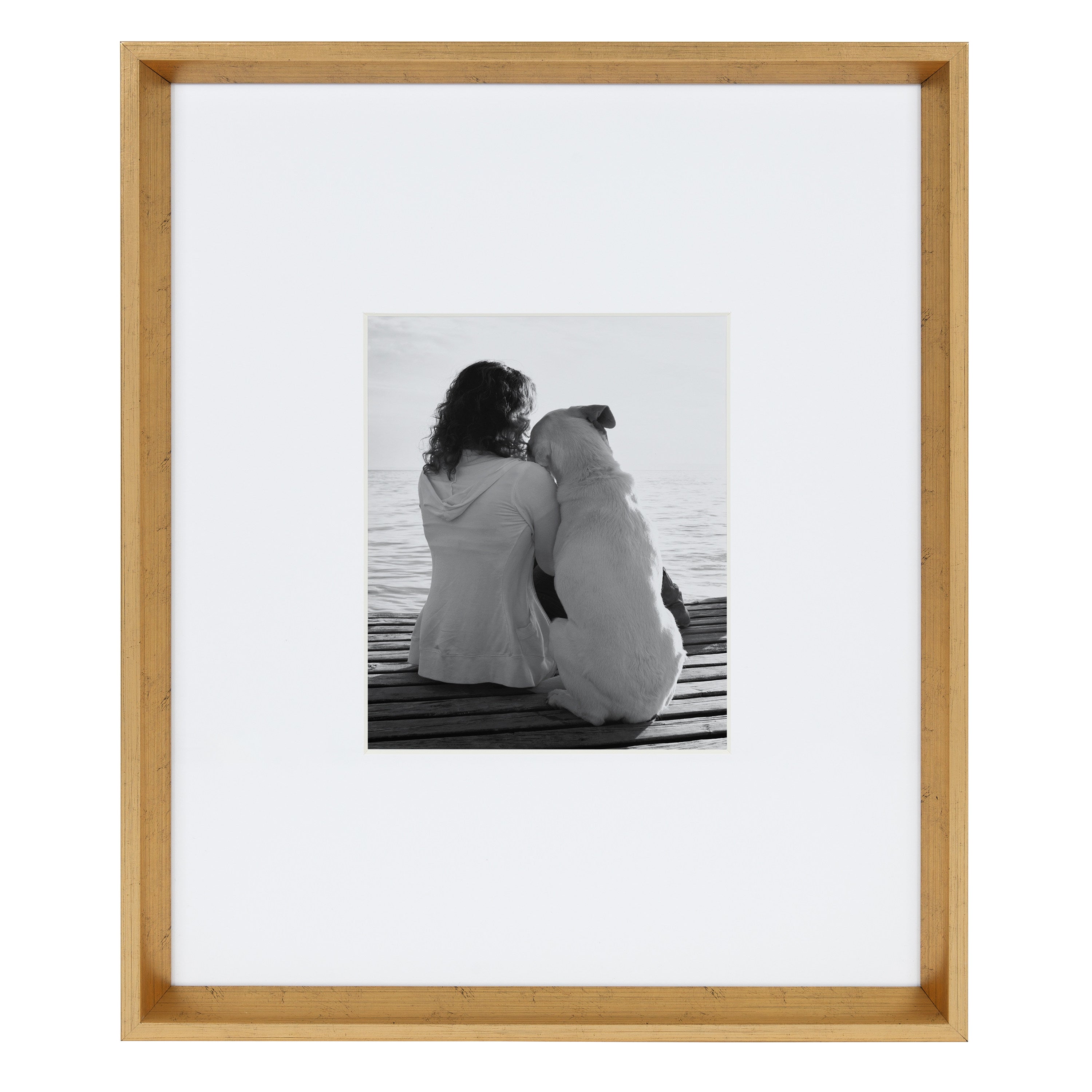 Wall Frame Gold 16x20 matted to 8x10 2