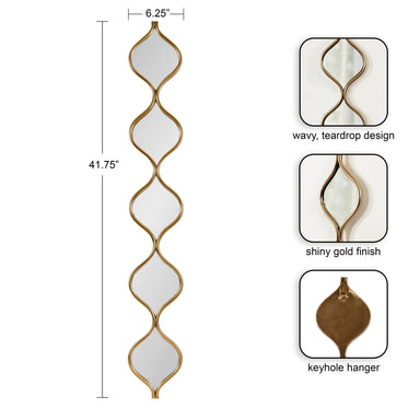 Irregular Mirror 7x42 Gold 2