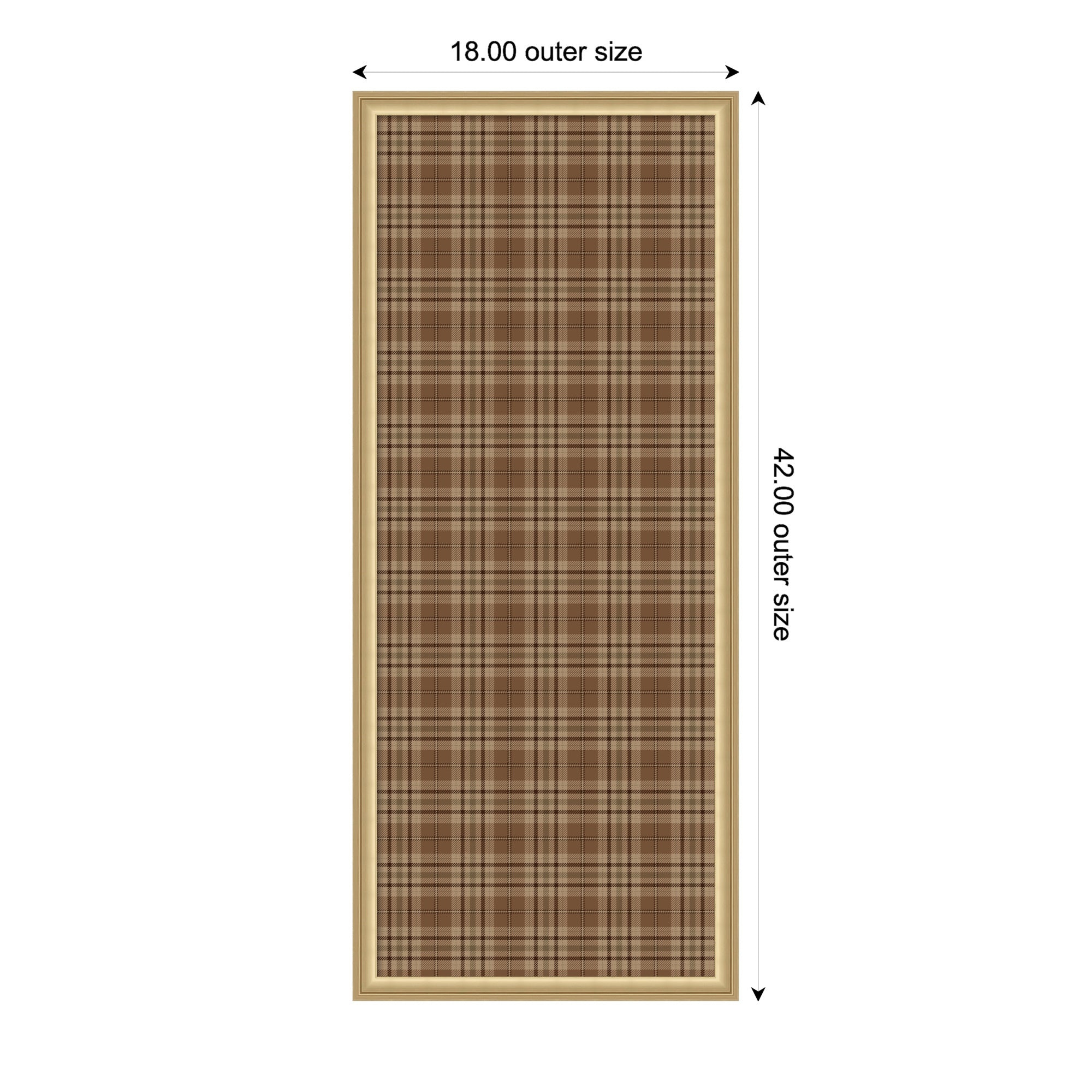 Pinboard 18x42 Florence Gold 2