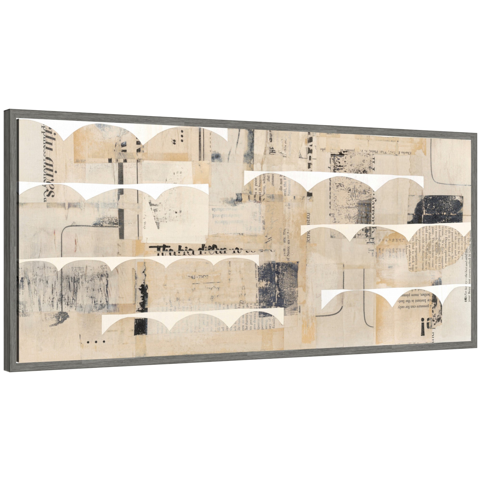 Revolved Half Moon Panel by Felicia Dadak Framed Canvas Wall Art Print