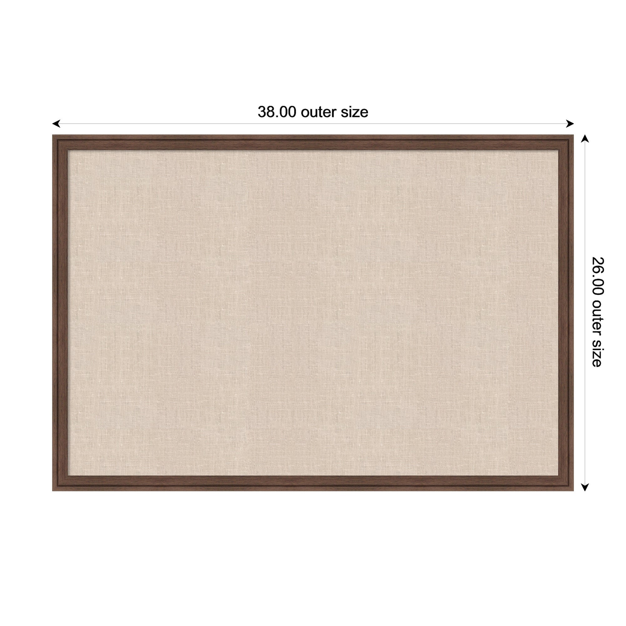 Pinboard 38x26 Florence Medium Brown 2