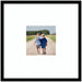 Wall Frame Svelte Noir Black 20x20 matted to 8x8 1