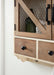 Cabinet Rustic Brown White 21x6x20 8