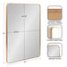 Rectangle Mirror Gold 30x42 5