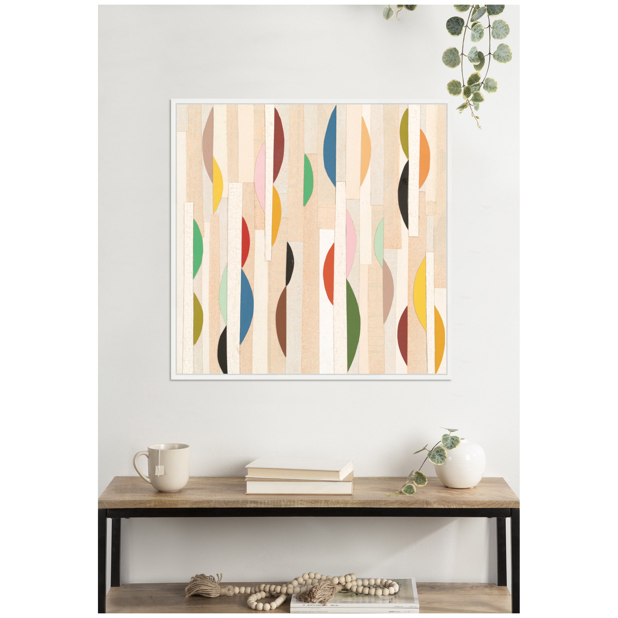 Geometric Abstract 1 FC by Felicia Dadak Framed Canvas Wall Art Print