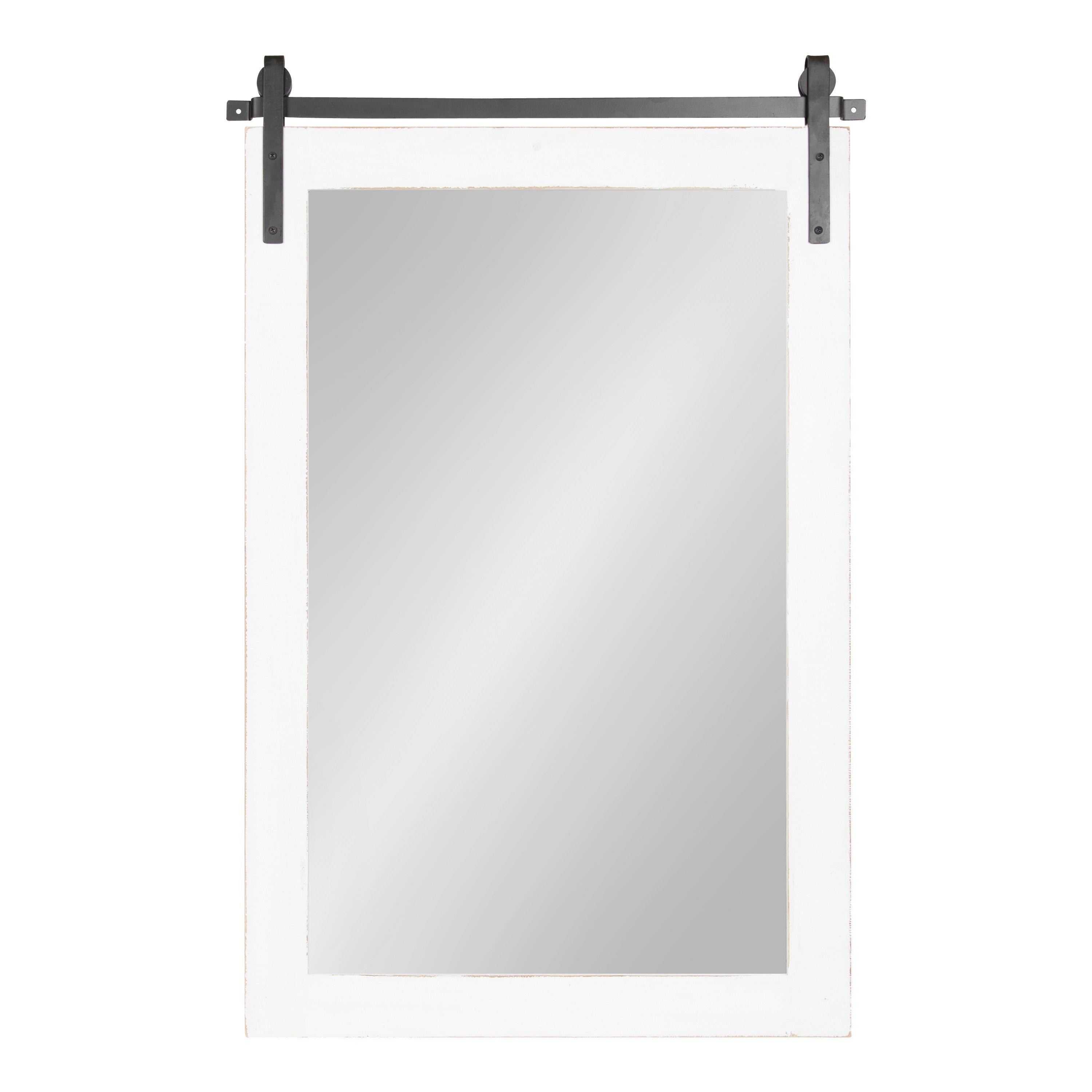 Rectangle Mirror White 24x38 2