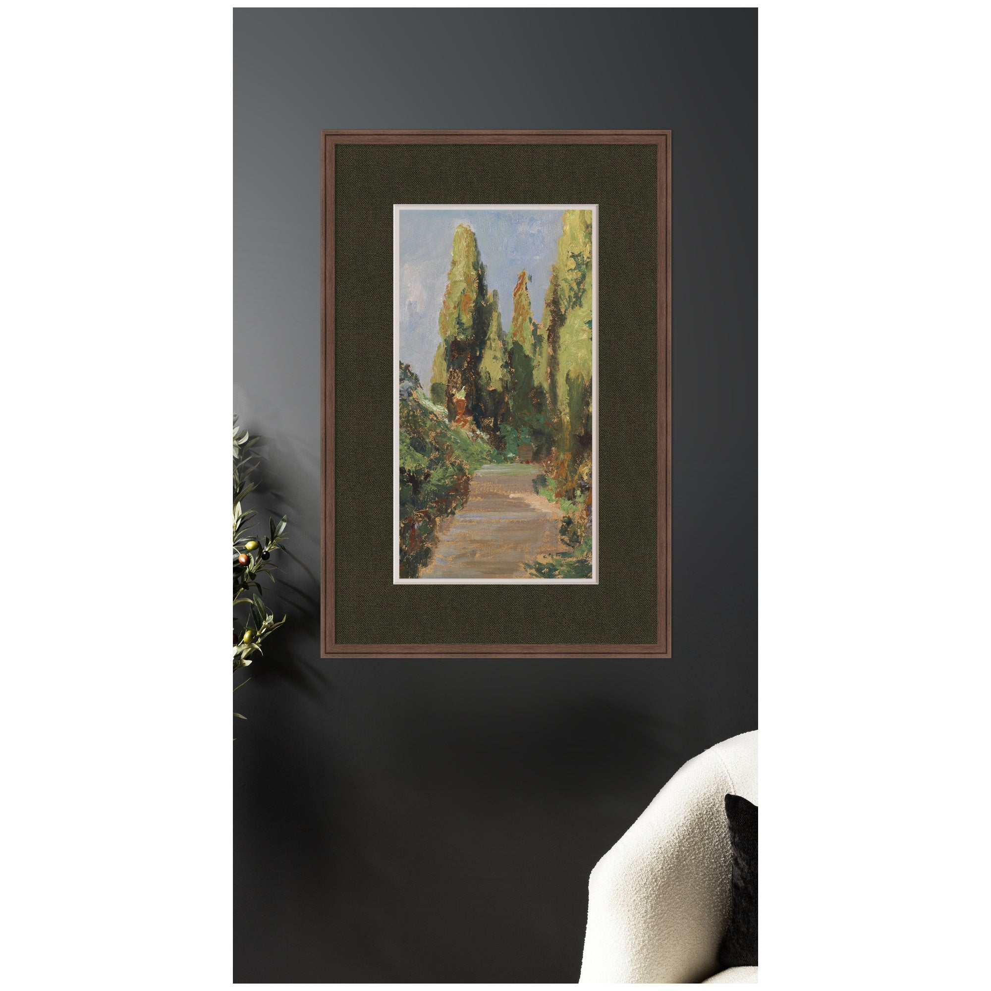 Framed Art 28x42 Florence Medium Brown 7