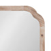Scallop Mirror Rustic Brown 24x24 3
