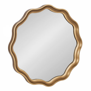 Scallop Mirror Gold 28x28 1