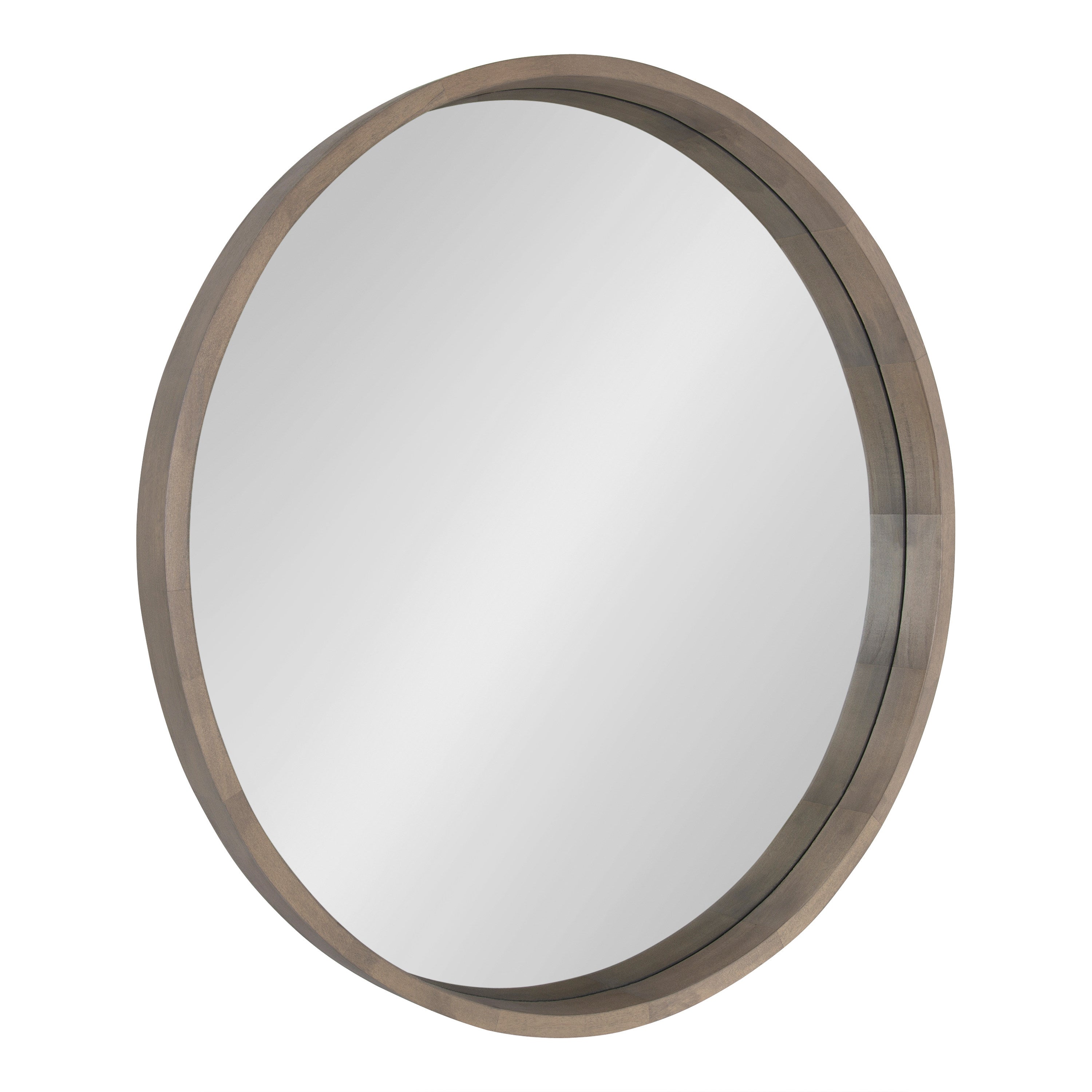 Round Mirror Gray 30" Diameter 1